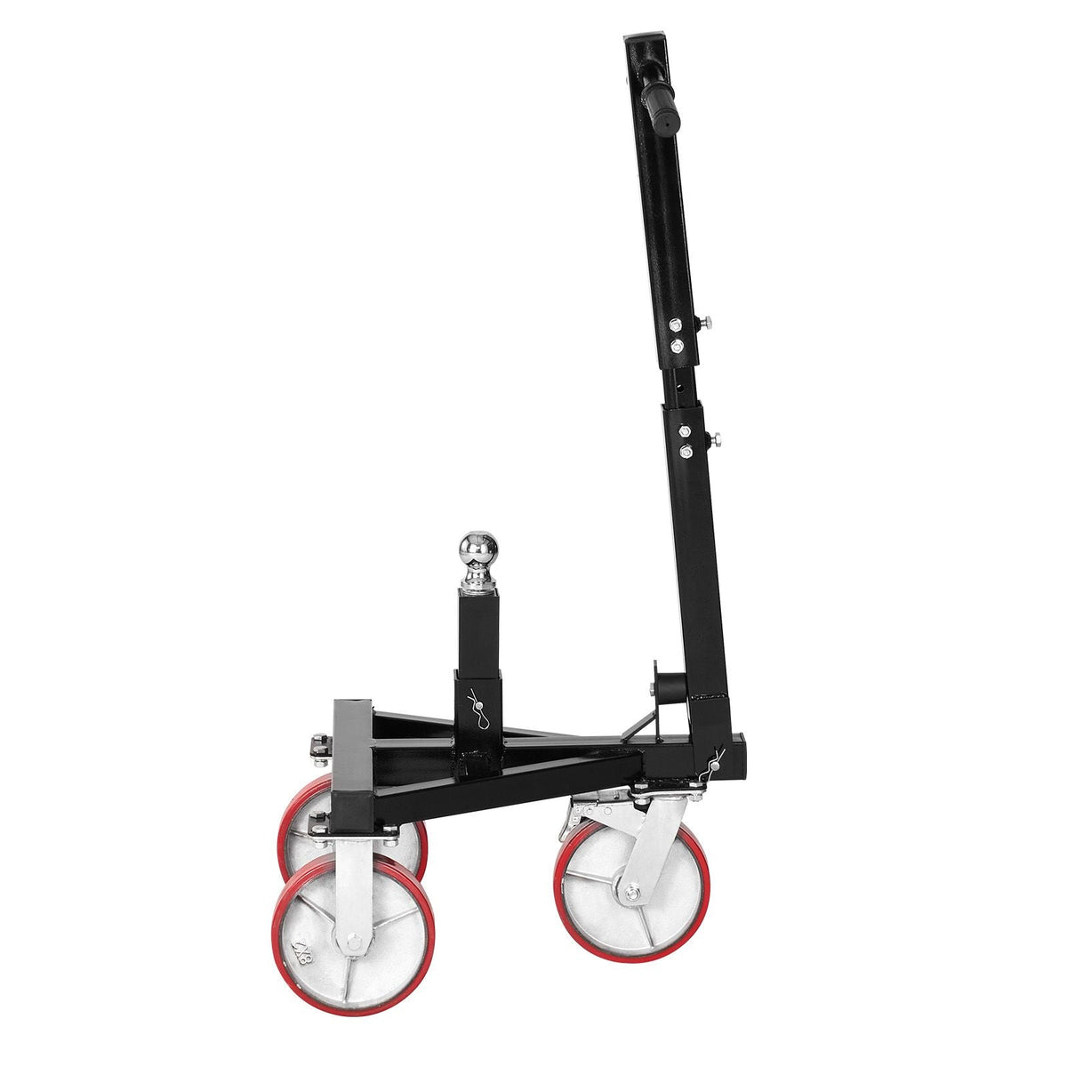 Trailer Dolly, 3500lbs Tongue Weight Capacity, 18 inch and 22 inch Height Adjustable Trailer Dolly, with 2 inch Hitch Ball, Adjustable Handle Length, 8-inch Swivel Wheels, for Moving RV Trailer