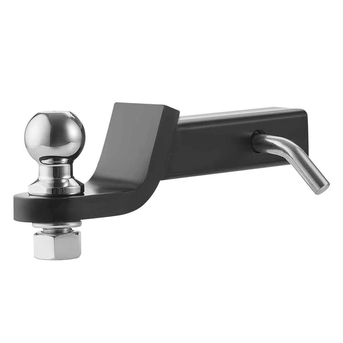 Trailer Hitch, Fits 2 Inches Receiver, Trailer Hitch Ball Mount with 2 Inches Ball and Pin, 7500 lbs Capacity Ball Hitch, 2 Inches Drop, Tow Hitch for Heavy Duty Truck with Carbon Steel, Black