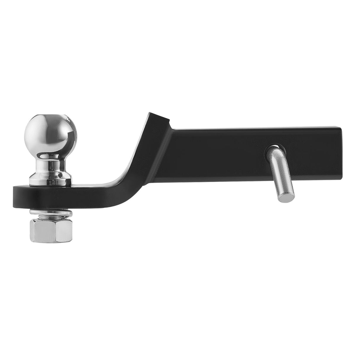 Trailer Hitch, Fits 2 Inches Receiver, Trailer Hitch Ball Mount with 2 Inches Ball and Pin, 7500 lbs Capacity Ball Hitch, 2 Inches Drop, Tow Hitch for Heavy Duty Truck with Carbon Steel, Black
