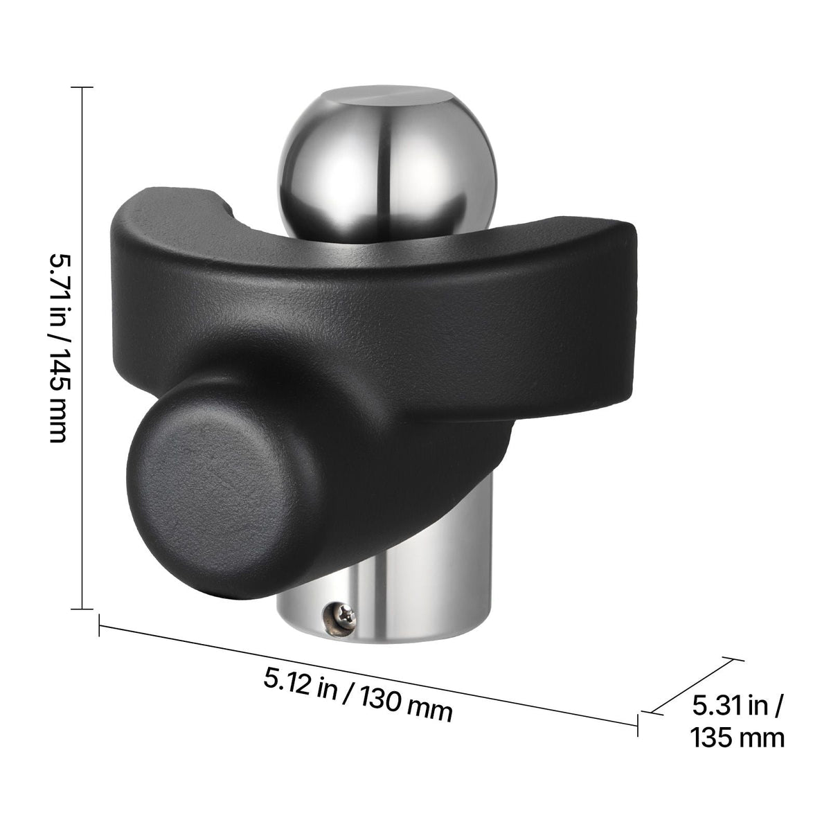 Trailer Hitch Lock, Compatible with 2-5/16 in Couplers, Heavy-Duty Anti-Theft Trailer Ball Lock with 3 Keys, Prying-Resistant & Impact-Resistant, Fits for RVs, Boats, Off-Road Vehicles, Trailers