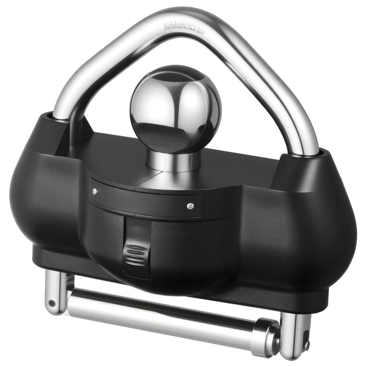 Trailer Hitch Lock, Fits for 1-7/8 in, 2 in, 2-5/16 in Couplers, Heavy-Duty Anti-Theft Trailer Ball Lock with 3 Keys, Prying-Resistant, Adjustable Height Design for RVs, Boats, Trailers, Black