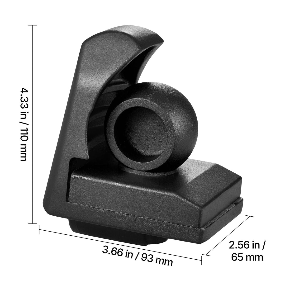 Trailer Hitch Lock, Fits for 1-7/8 in, 2 in, 2-5/16 in Couplers, Heavy-Duty Anti-Theft Trailer Ball Lock with 3 Keys, Prying-Resistant & Impact-Resistant, Fits for RVs, Boats, Trailers, Black