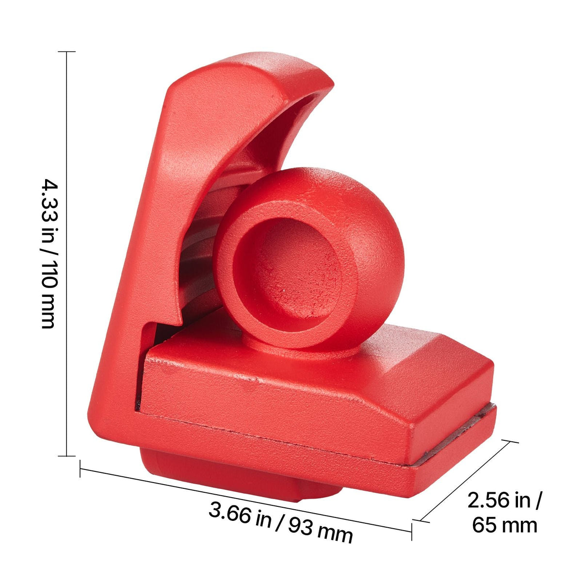 Trailer Hitch Lock, Fits for 1-7/8 in, 2 in, 2-5/16 in Couplers, Heavy-Duty Anti-Theft Trailer Ball Lock with 3 Keys, Prying-Resistant & Impact-Resistant, Fits for RVs, Boats, Trailers, Red