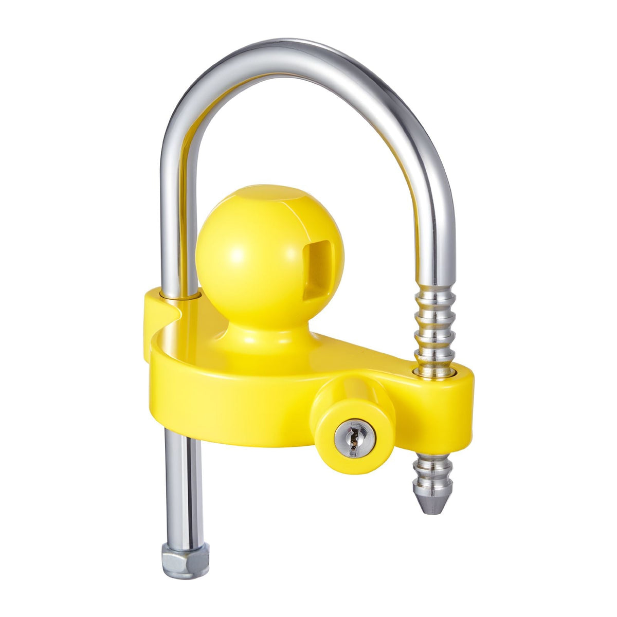 Trailer Hitch Lock Kit, Fits for 1-7/8 in, 2 in, 2-5/16 in Couplers, Heavy-Duty Anti-Theft Trailer Ball Lock with Keys, Prying-Resistant, Adjustable Height Design for RVs, Boats, Trailers