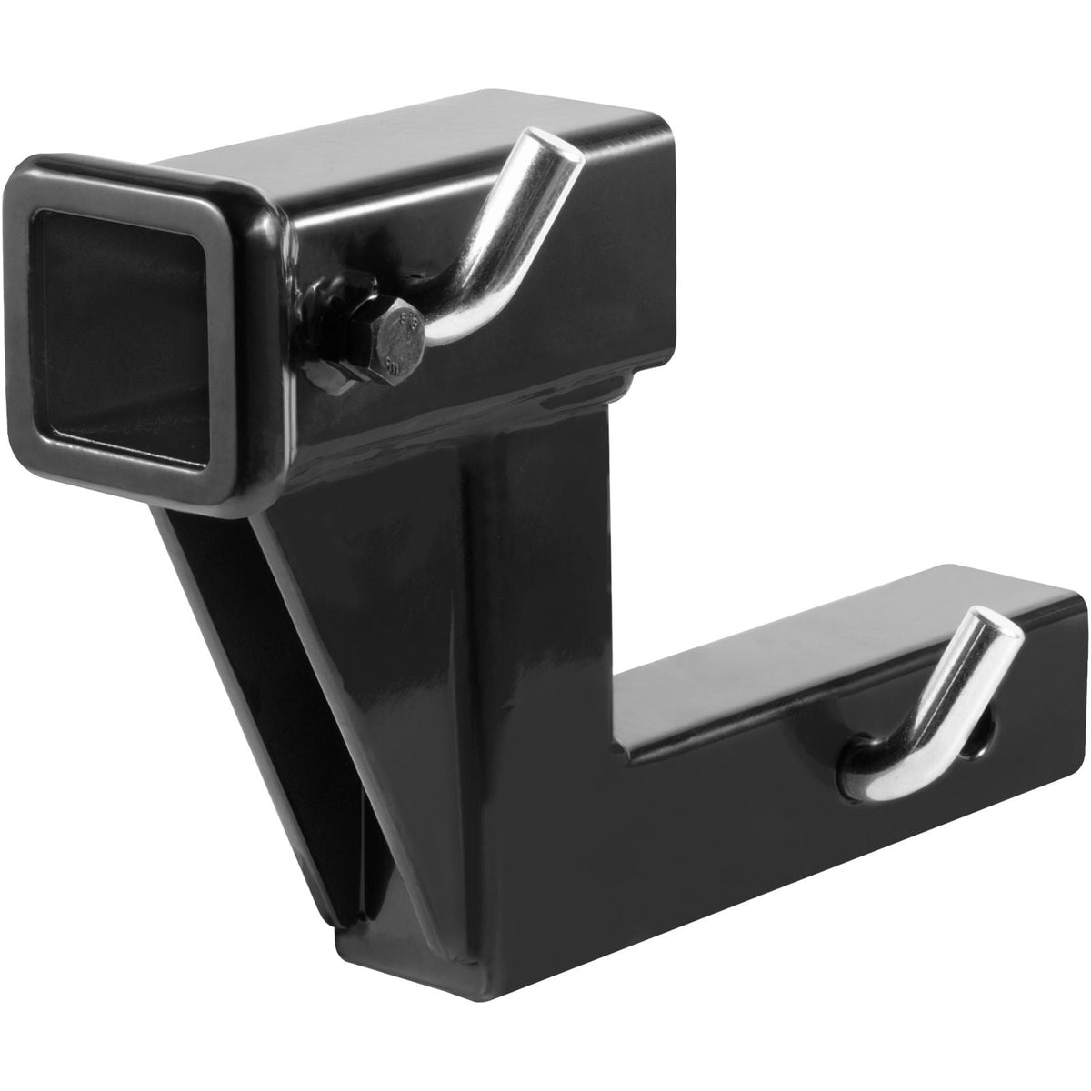 Trailer Hitch Riser, for 2" Receiver with 6" Rise/Drop, Trailer Receiver Hitch Extender Extension Adapter, 7" and 9" Extension Length, 4000 lbs Max Towing Capacity, Hitch Pins Included, Black