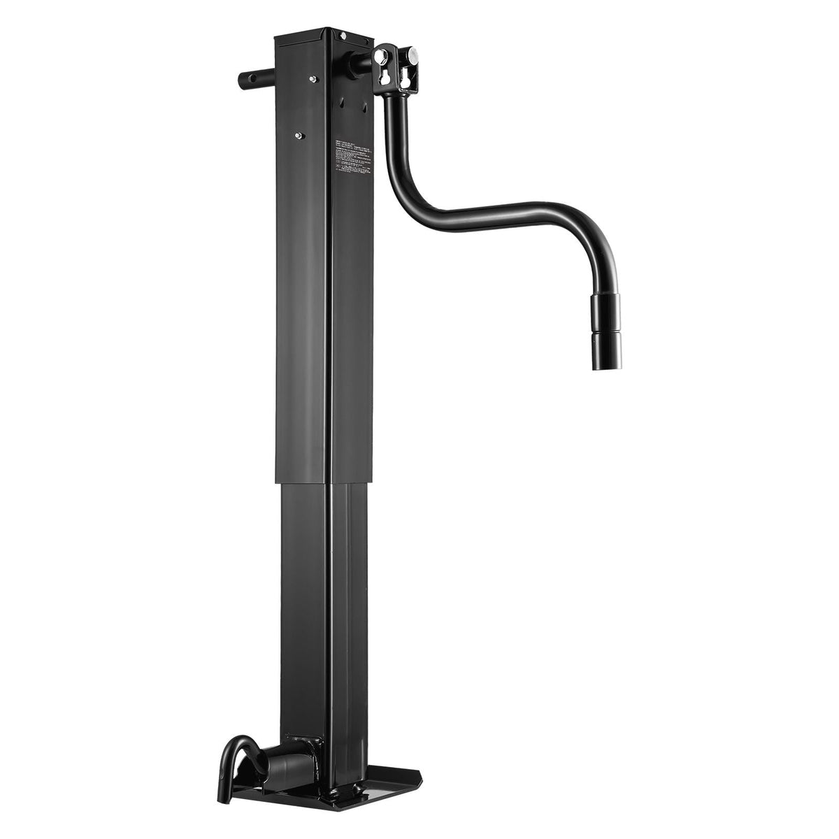 Trailer Jack, 12000 lbs Dynamic Load Capacity, Weld-on Pipe-Mount Swivel Trailer Jack with Ergonomic Handle, 12.6-inch Vertical Travel, Suitable for RV, Horse, Utility, Camping, Yacht Trailers