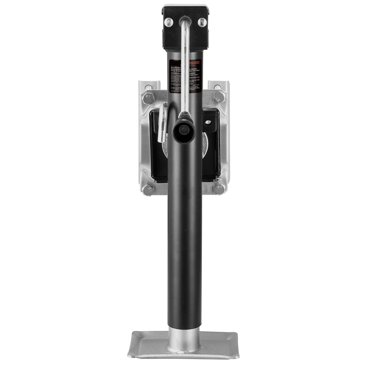 Trailer Jack, 2500 lbs Dynamic Load Capacity, Heavy Duty Swivel Bolt-on Trailer Jack with Ergonomic Handle, 15-inch Vertical Travel, Suitable for RV, Horse, Utility, Camping and Yacht Trailers