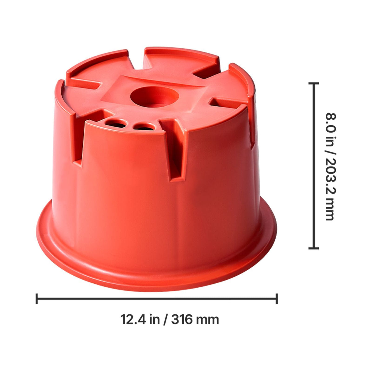 Trailer Jack Blocks, 8" High, 2000 lbs Capacity, 8 Pcs Heavy Duty Camper Leveler Kit - 6 RV Leveling Blocks & 2 Pads, Camper Accessories for Travel Trailers, 5th Wheels Class A/C Motorhomes