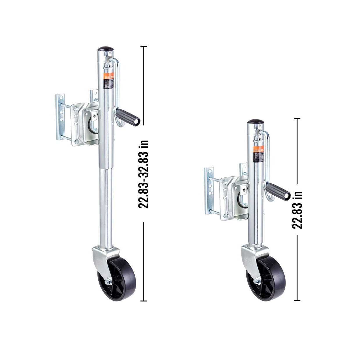 Trailer Jack, Boat Trailer Jack 32.8 in, Bolt-on Trailer Tongue Jack Weight Capacity 1000 lb, with PP Wheel and Handle for lifting RV Trailer, Horse Trailer, Utility Trailer, Yacht Trailer