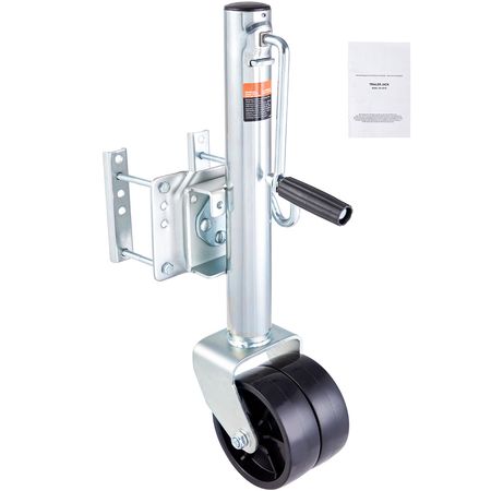 Trailer Jack, Boat Trailer Jack 35.3 in, Bolt-on Trailer Tongue Jack Weight Capacity 1500 lb, with PP Wheels and Handle for lifting RV Trailer, Horse Trailer, Utility Trailer, Yacht Trailer