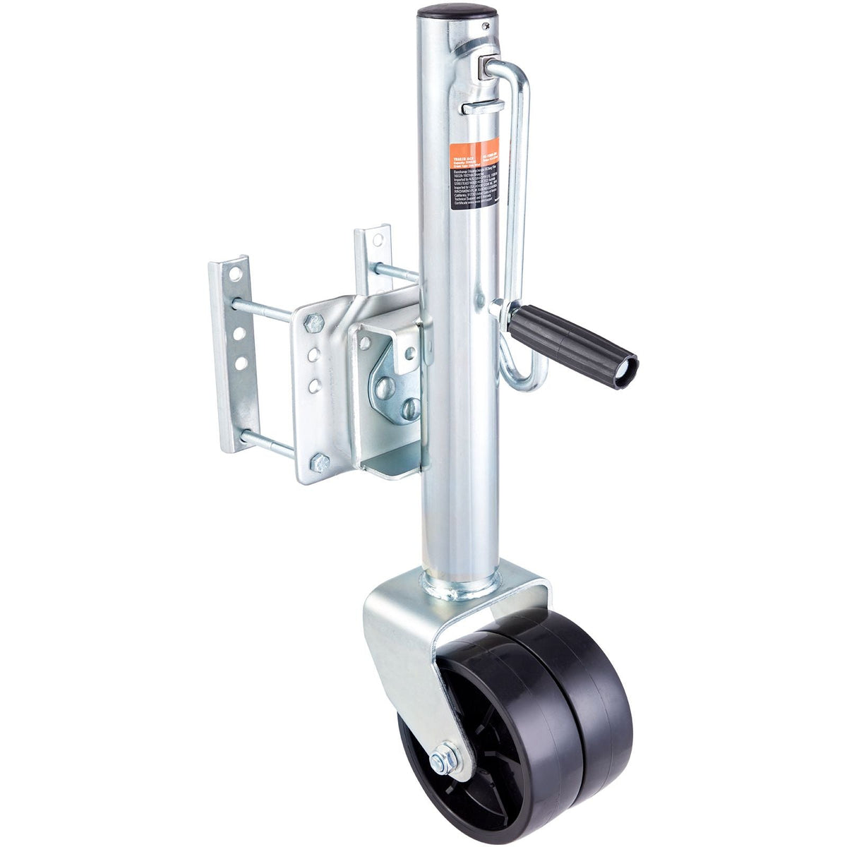 Trailer Jack, Boat Trailer Jack 35.3 in, Bolt-on Trailer Tongue Jack Weight Capacity 1500 lb, with PP Wheels and Handle for lifting RV Trailer, Horse Trailer, Utility Trailer, Yacht Trailer