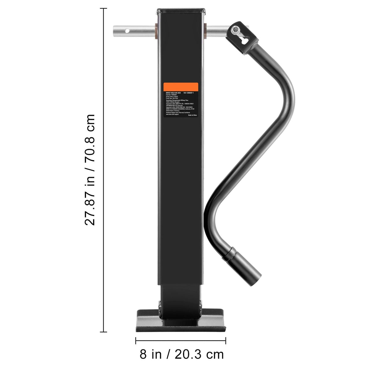 Trailer Jack, Trailer Tongue Jack Welding-on 12000 lb Weight Capacity, Trailer Jack Stand with Handle for lifting RV Trailer, Horse Trailer, Utility Trailer, Yacht Trailer