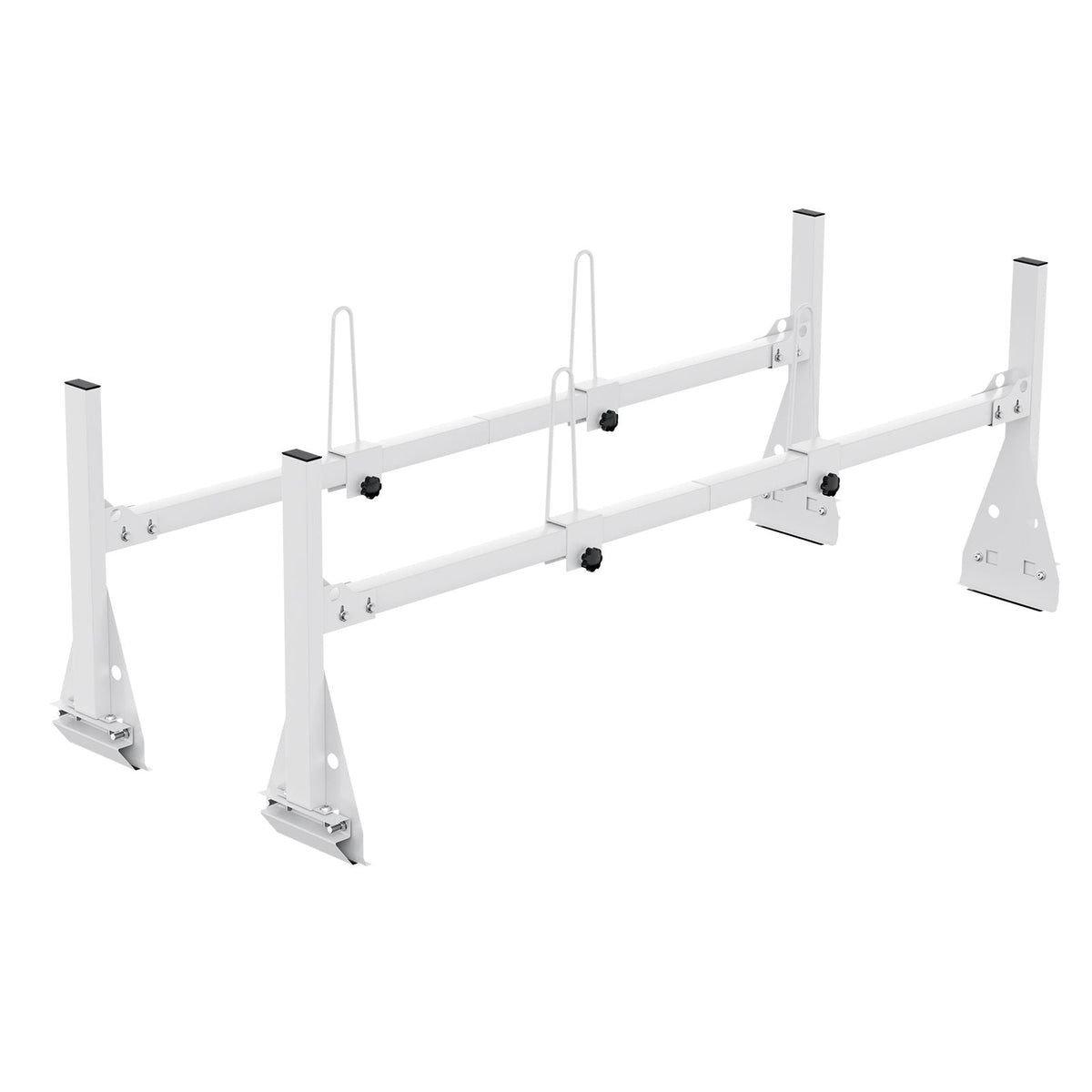 Trailer Ladder Rack, 59" Adjustable Roof Rack, 2 Crossbars Van Roof Ladder Rack, 600 lbs Capacity Steel Van Ladder Rack, Fit for Chevrolet Express 1500 2500 3500/ Ford E150 E250 E350/ GMC Savana