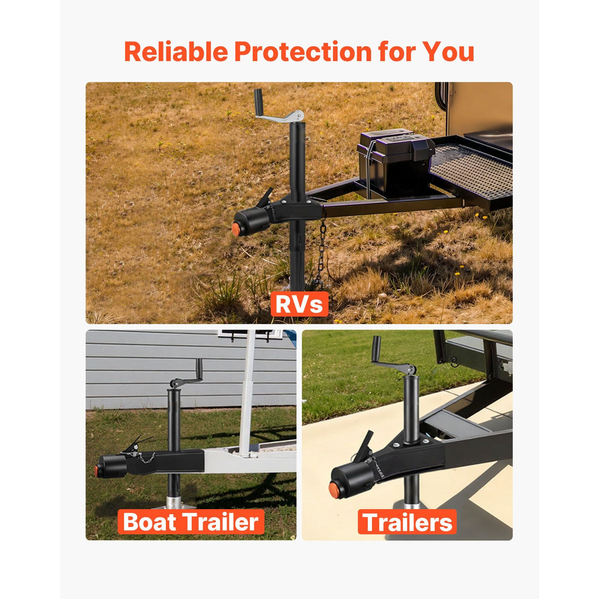 Trailer Lock, Fits 2-5/16-Inch Cast Ball Couplers, Heavy Duty Hitch Lock with 3 Keys Secures Security Chains, Corrision-resistant, Anti-Theft RV Trailer Locks for RV, Trailer, Boat