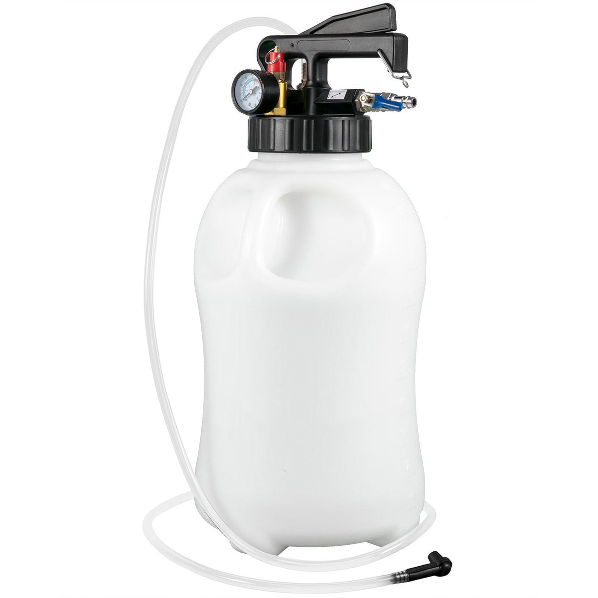 Transmission Fluid Pump 2 Way ATF Refill System Dispenser, Oil and Liquid Extractor 10 Liter Large Capacity, Automatic Transmission Fluid Pump Tool Set with 14 Pieces ATF Filler Adapters