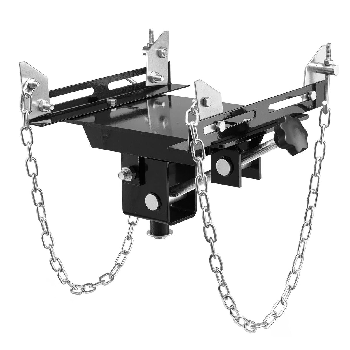 Transmission Jack Adapter, 1100 lbs / 0.5 Ton Load Capacity Automotive Transmission Lift Adapter, Heavy-Duty Steel, for Floor Jack with 1-1/5 in Detachable Saddle Shaft, for Garage, Repair Shop