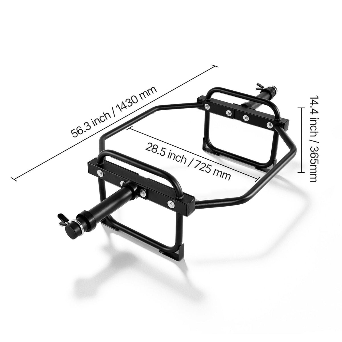 Trap Bar Hex Bar, 2-Inch Hex Barbell, 500 LBS Capacity Shrug Bars, Weightlifting and Strength Training Equipment, Home Gym for Squats, Deadlifts, Shoulder Presses, Black