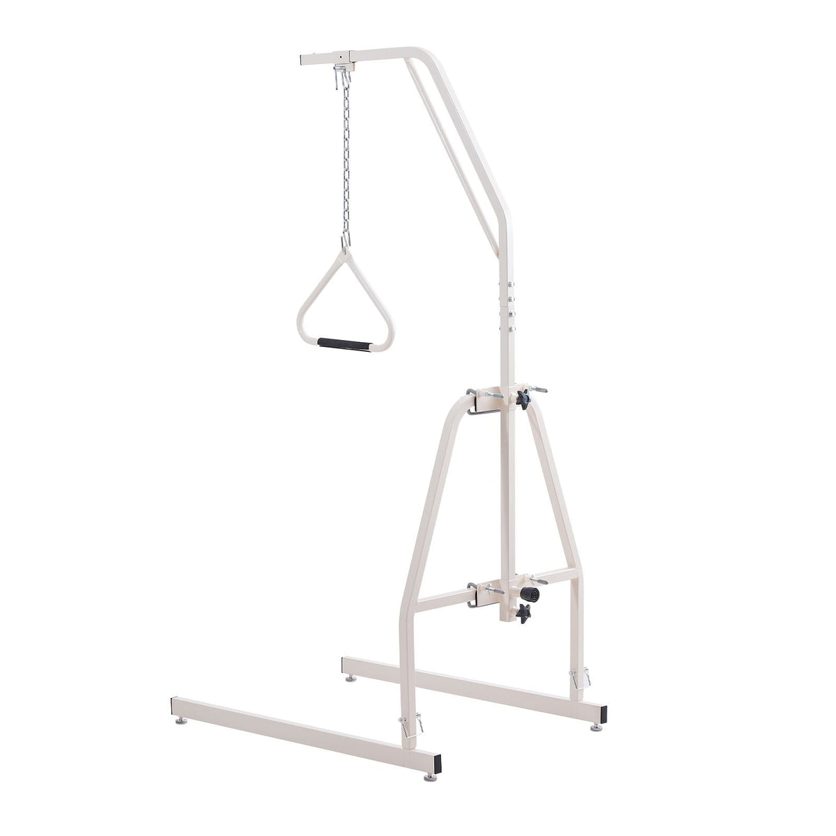 Trapeze Bar for Bed Mobility, Bed Trapeze with Clamps and Floor Stand, 250LBS Weight Capacity Bed Pull Up Assist for Elderly, Patients & Disabled, Suitable for Home Care, Hospital, Nursing Home