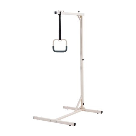 Trapeze Bar for Bed Mobility, Heavy-Duty Steel Free Standing Trapeze Bar 250 LBS Weight Capacity, Hospital Bed Pull Up Assist for Elderly & Disabled, Ideal for Hospitals, Nursing Home, Home Care