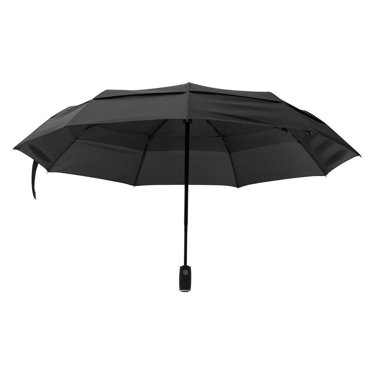 Travel Umbrella, 42 in Portable Compact Umbrellas, Automatic Open-Close Umbrella, Lightweight & Durable with Flexible Fiberglass Ribs, Windproof, Rainproof, and Sun-Blocking Canopy (Black)