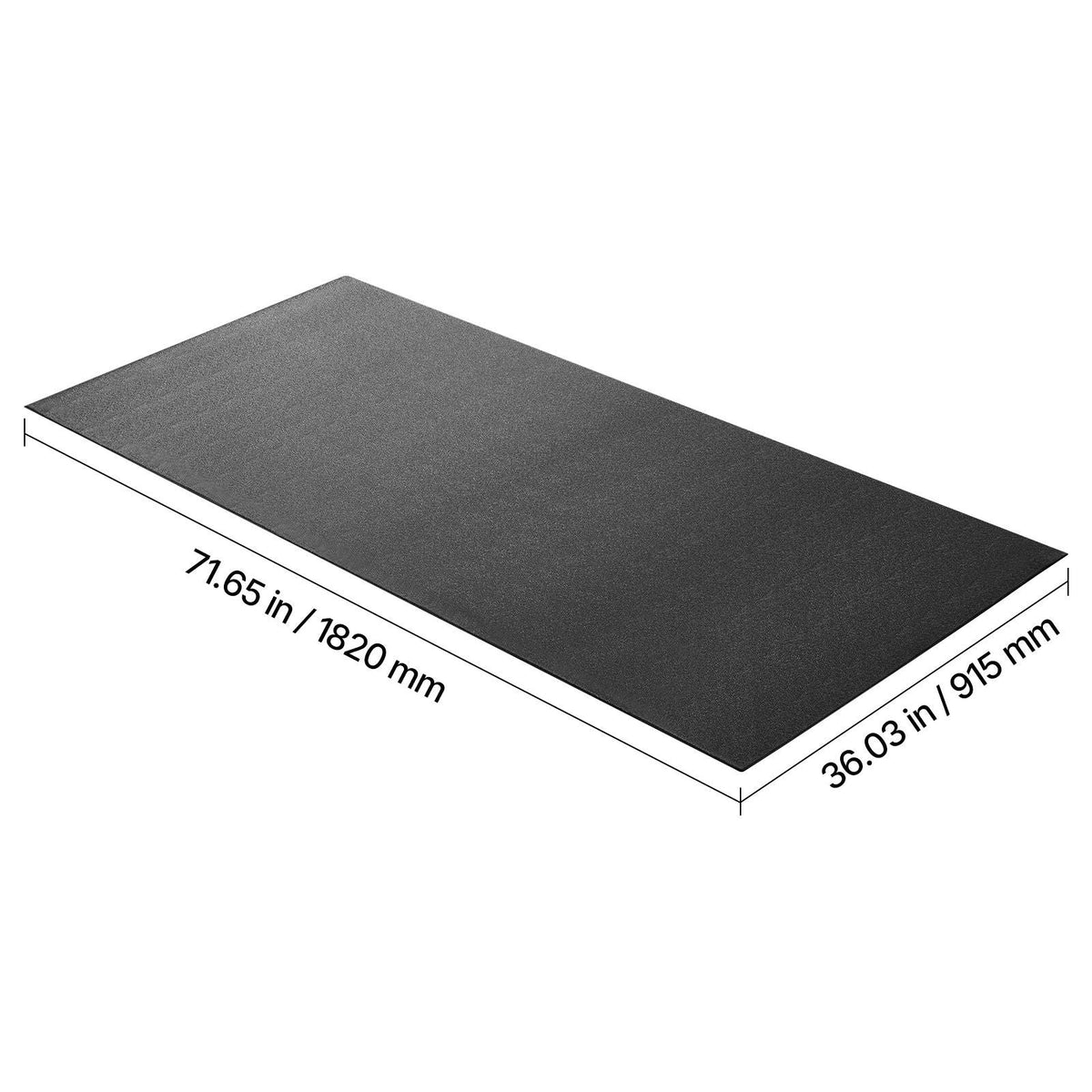 Treadmill Mat for Carpet Floor, 1/4" Thick, 36" x 72" Exercise Equipment Mat for Treadmills, Elliptical, Rowing Machine, High Density PVC Floor Protector, Waterproof and Non-slip for Home Gym