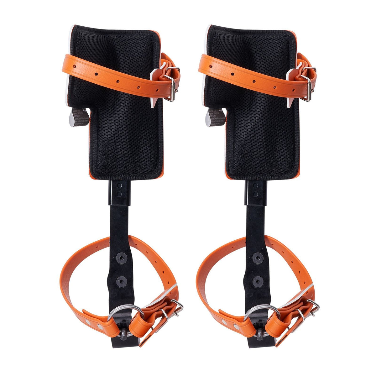 Tree Climbing Spikes, 1 Pair Alloy Steel Climbing Spurs, 350lbs Load Capacity Tree Climbing Gear with Straps and Spike Protectors, Arborist Equipment for Climbers, Hunting, Fruit Picking, Orange