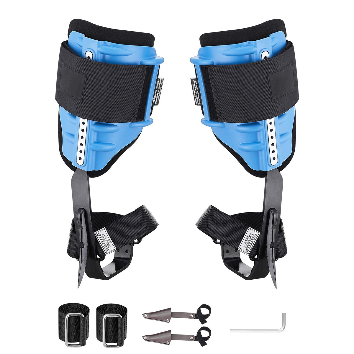 Tree Climbing Spikes, Height-Adjustable Tree Climbing Gear with Straps & Padding Cushion, 350 lbs Load Capacity, Heavy Duty Steel Climb Spurs Arborist Equipment for Fruit Picking Hunting