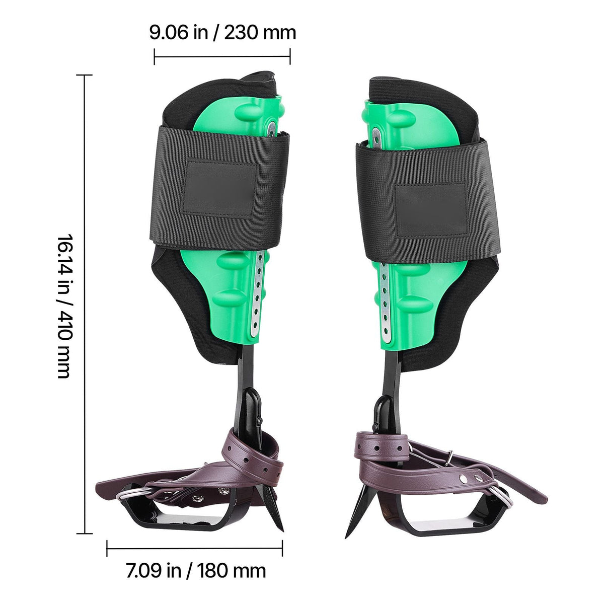 Tree Climbing Spikes Set, Height-Adjustable Tree Climbing Gear with Straps & Spike Protectors, 350 lbs Load Capacity, Heavy Duty Steel Climb Spurs Arborist Equipment for Fruit Picking Hunting