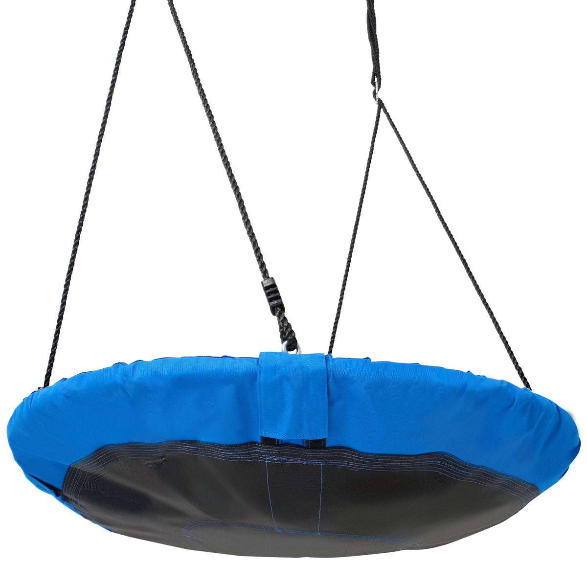 Tree Swing, 40 Inch Saucer Swing, 750lbs Weight Capacity, 900D Oxford Fabric Swing Seat with 2 Tree Hanging Straps and Adjustable Multi-Strand Ropes, Round Swing for Kids Outdoor, Blue