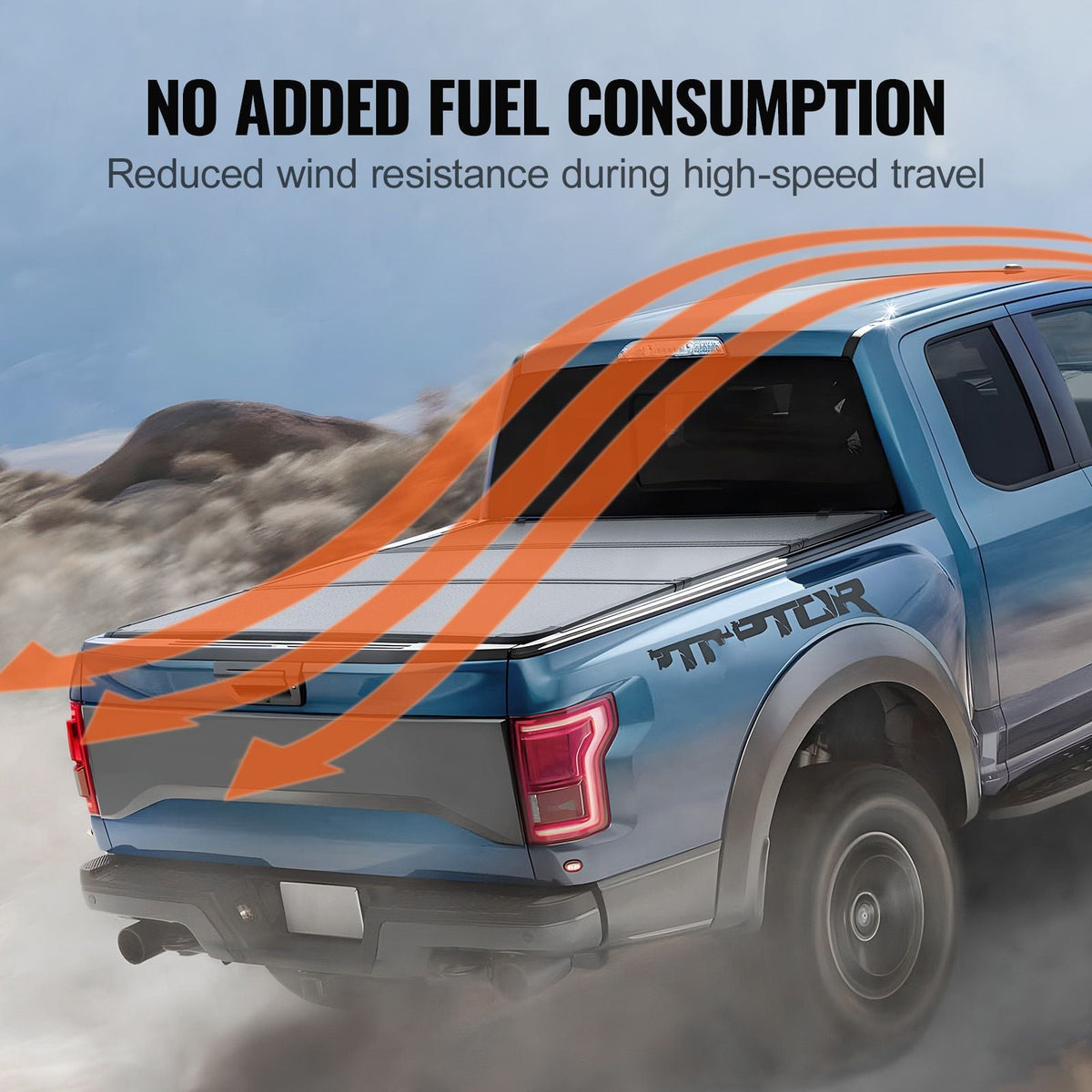 Tri-Fold Truck Bed Tonneau Cover, Compatible with 2015-2024 Ford F-150, Lightning, Styleside 5.5' (65.4") Bed, Fit 5.6' x 5.4'/5.5' x 5.4' (67.1" x 65.2"/65.4" x 65.2") Inside Bed, 400lbs, Black