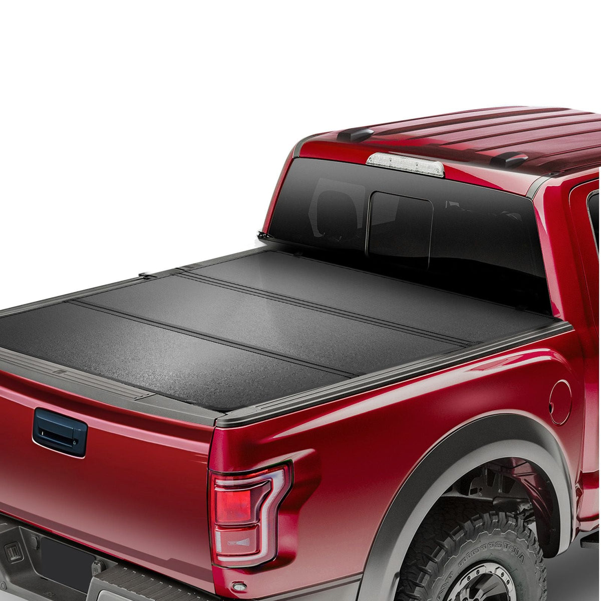 Tri-Fold Truck Bed Tonneau Cover, Compatible with 2019-2024 Chevy Silverado GMC Sierra 1500 (NOT FIT 19-24 Classic) 5'8" Bed, Fit 5.8' x 5.3' (70" x 63.3") Inside Bed, 400 lbs Capacity, Black
