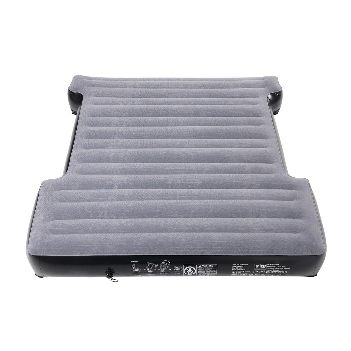 Truck Bed Air Mattress, for 5.5-5.8 ft Full Size Short Truck Beds, Inflatable Air Mattress Camping Bed with 12V Air Pump 2 Pillows, Carry Bag, for Silverado, RAM, F Series, Sierra, Titan, Tundra