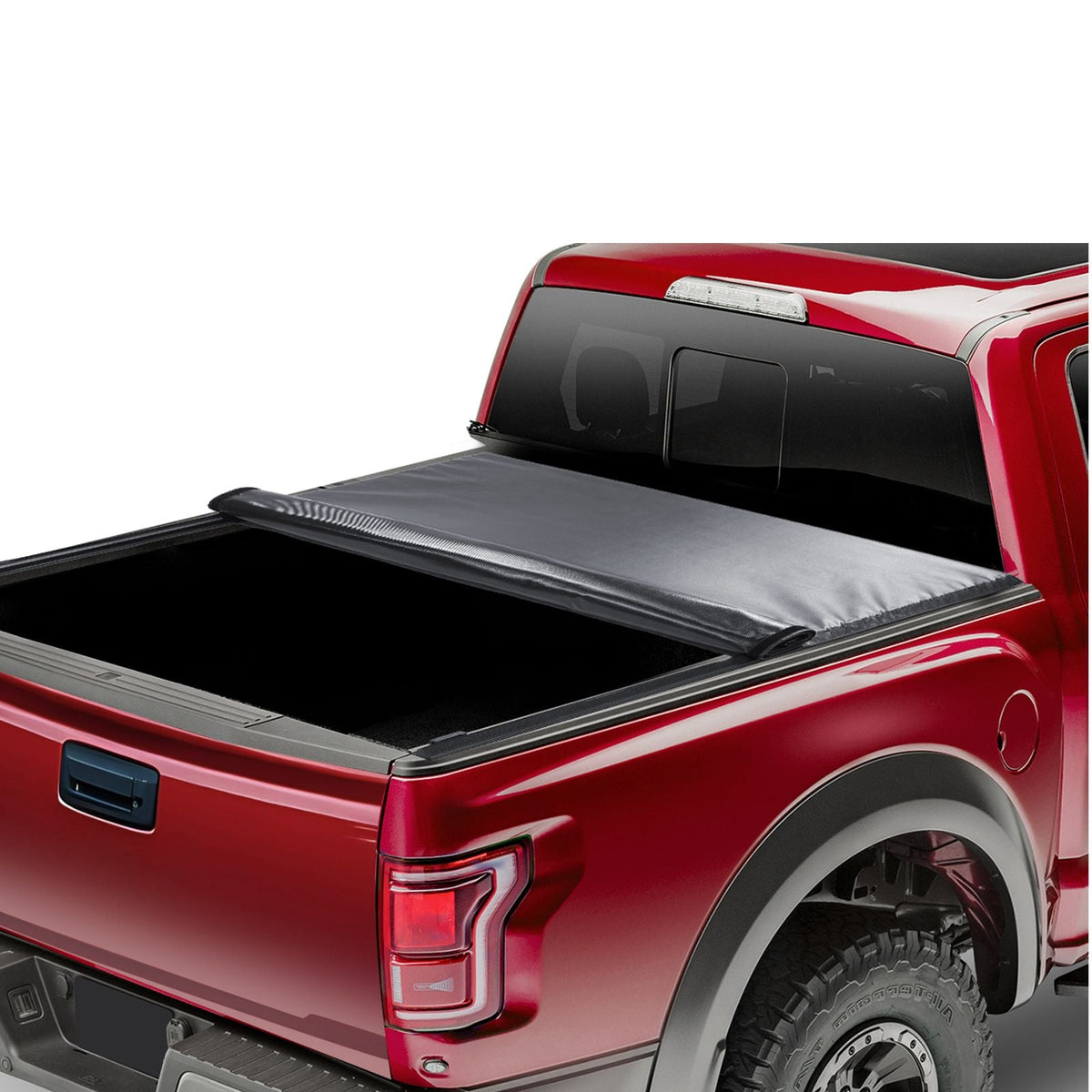 Truck Bed Cover, Roll Up Truck Bed Tonneau Cover, Compatible with 2019-2024 Chevy Silverado GMC Sierra 1500 (NOT FIT 19-24 Classic) Bed, for 5.8 x 5.3 ft Bed, Soft PVC, Roll Up Tonneau Cover