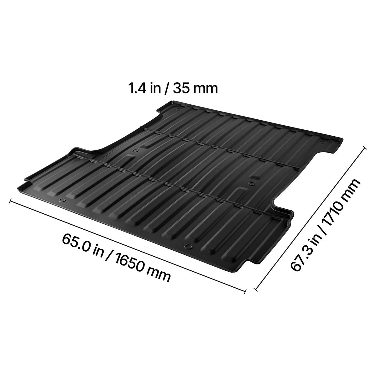 Truck Bed Mat, TPE, Compatible with 2015-2026 Ford F150 Lightning Bed, Heavy Duty Custom Fit, All Weather Protection Pickup Car Cargo Trunk Liner Replacement, for 2015-2026 Ford F150 Accessories