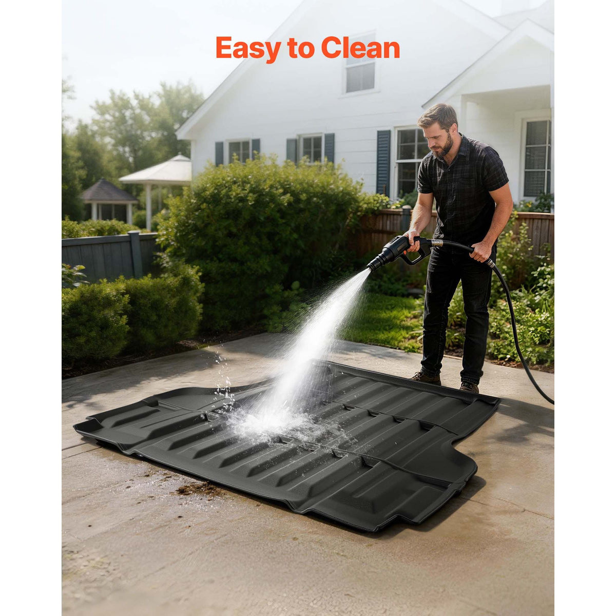 Truck Bed Mat, TPE, Compatible with 2022-2026 Nissan Frontier Bed, Heavy Duty Custom Fit, All Weather Protection Pickup Car Trunk Liner Replacement, for 2022-2026 Nissan Frontier Accessories