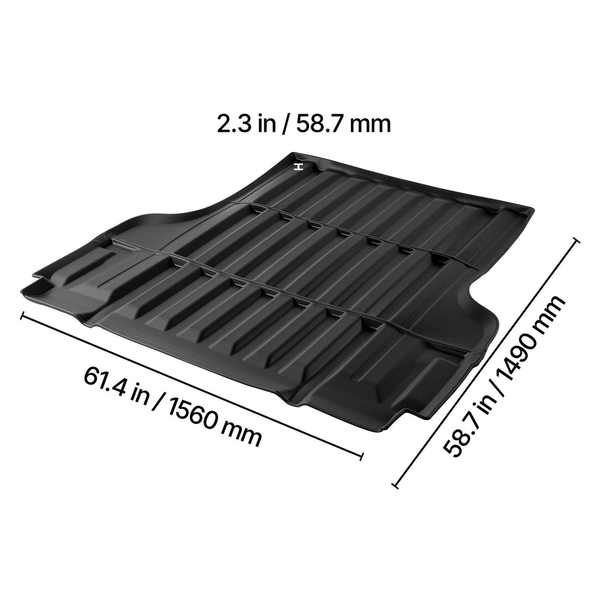 Truck Bed Mat, TPE, Compatible with 2022-2026 Nissan Frontier Bed, Heavy Duty Custom Fit, All Weather Protection Pickup Car Trunk Liner Replacement, for 2022-2026 Nissan Frontier Accessories