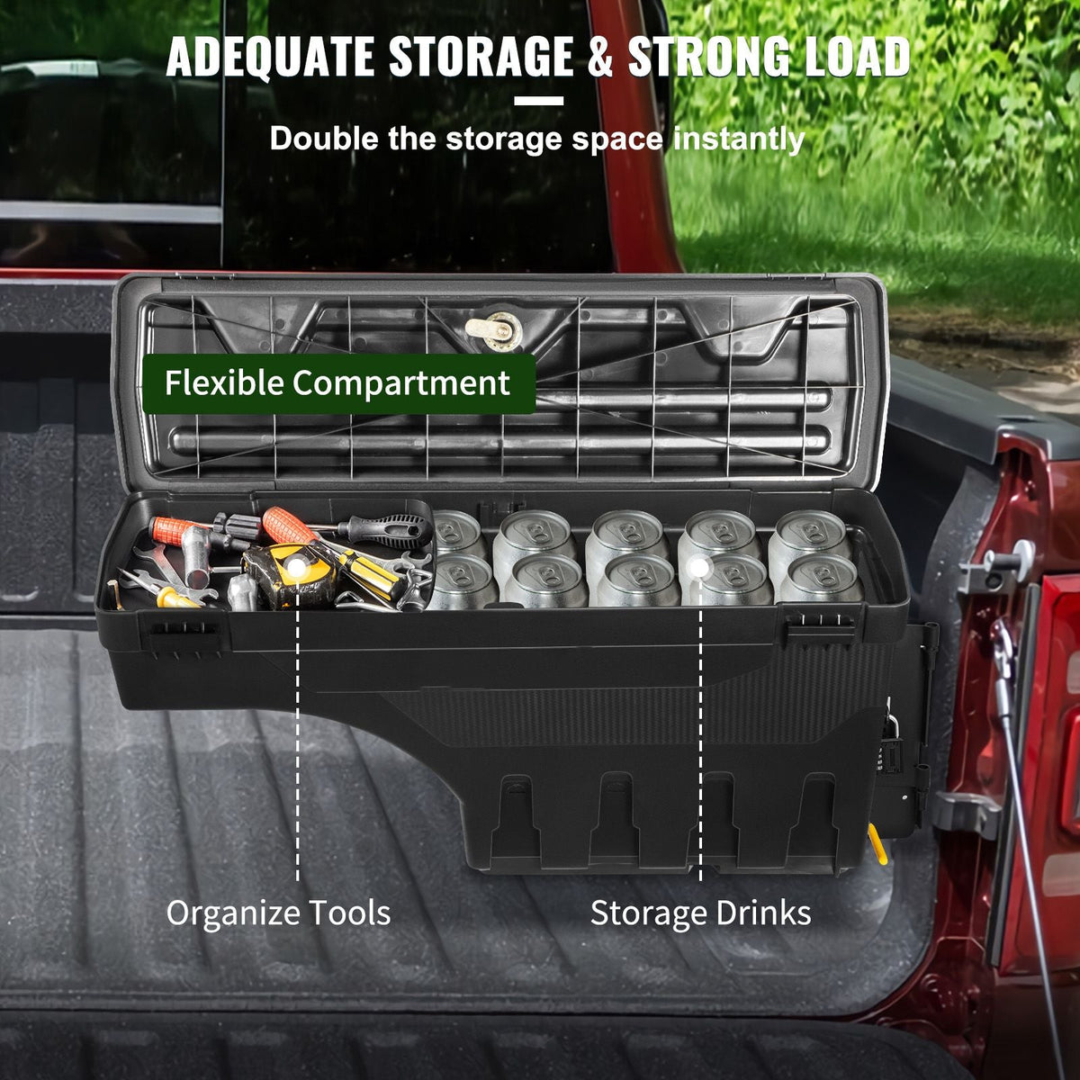 Truck Bed Storage Tool Box for Dodge Ram 1500 2019-2021 Left and Right