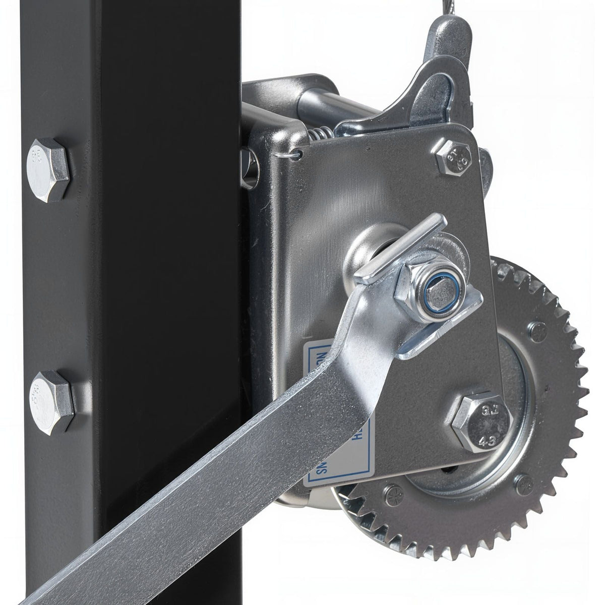Truck Hitch Game Hoist, 400 lbs Load Capacity, Hunting Deer Hoist with 2-inch Receiver, 360-Degree Swivel Shaft & Adjustable Height, Includes Gambrel Winch for Skinning & Cleaning Game
