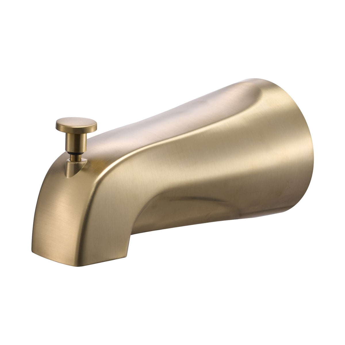 Tub and Shower Faucet Set, Complete with 5-Inch Rainfall Shower Head and Bathtub Spout, 8-Setting Adjustable Spray, Single-Handle Tub Trim Kit with Brass Pressure Balancing Valve, Gold Finish