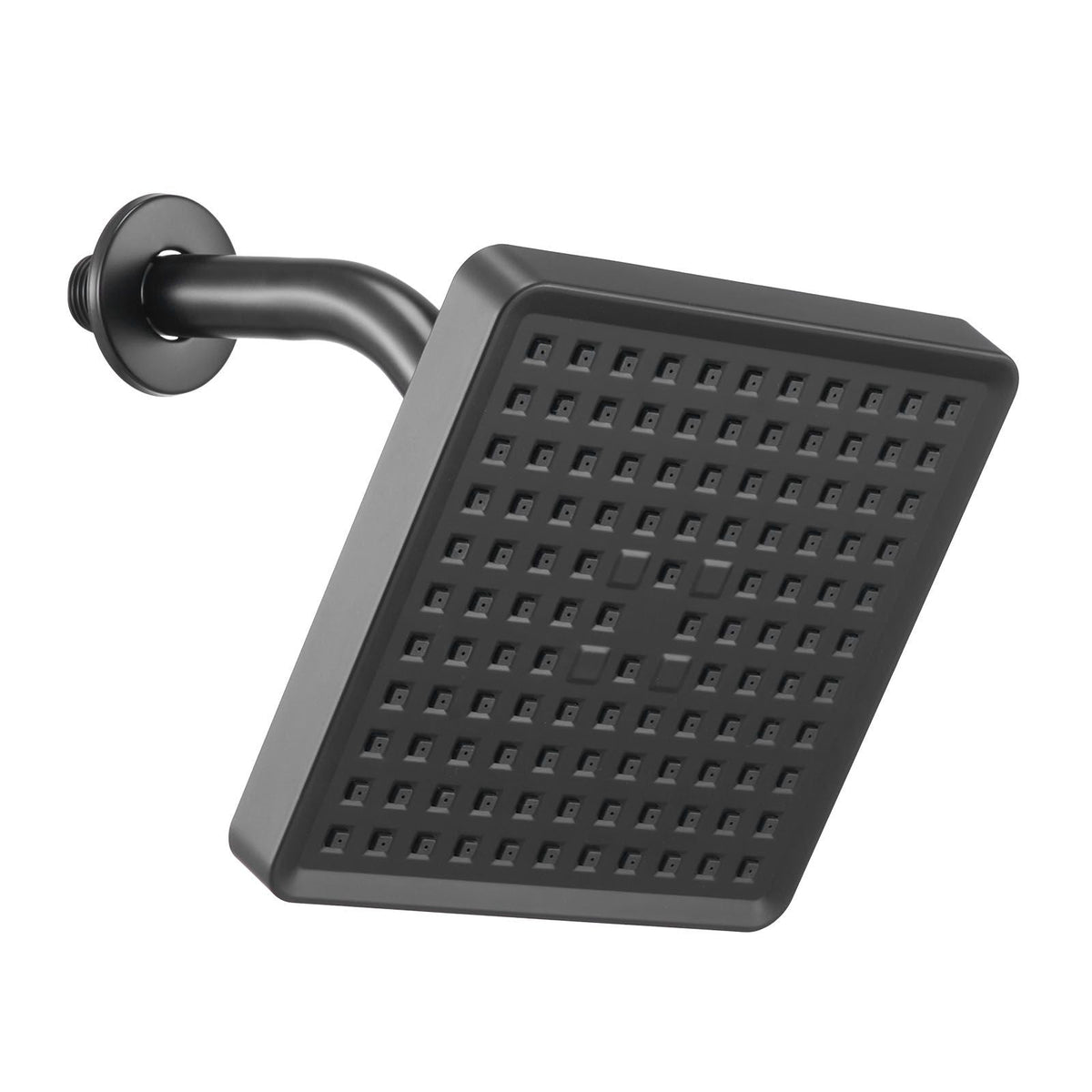Tub and Shower Faucet Set, Complete with 6-Inch Rainfall Shower Head and Bathtub Spout, Single-Spray Single-Handle Tub Trim Kit with 304 Stainless Steel Valve Trim for Bathrooms, Matte Black