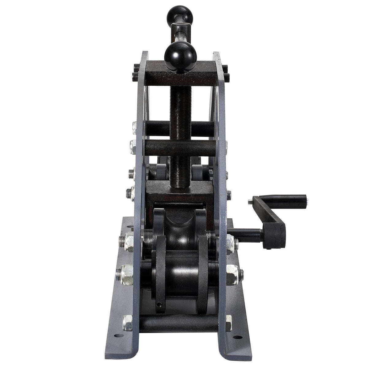 Tube Roller Bender, Max 1-1/2" Manual Tube Pipe Roller Bender with 6 Dies, 360° Copper Aluminum Pipe Bending Tool for Square, Round Tube & Flat Bar, Ideal for HVAC Air Conditioning Auto Repair