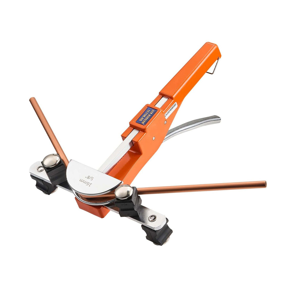 Tubing Bender Kit, 1/4 to 7/8 Inch, Compact Ratcheting Tube Pipe Bender, Forward/Reverse Hand Bending Tool, with 7 Aluminium Alloy Dies, for Copper HVAC Air Conditioning Refrigeration Repair