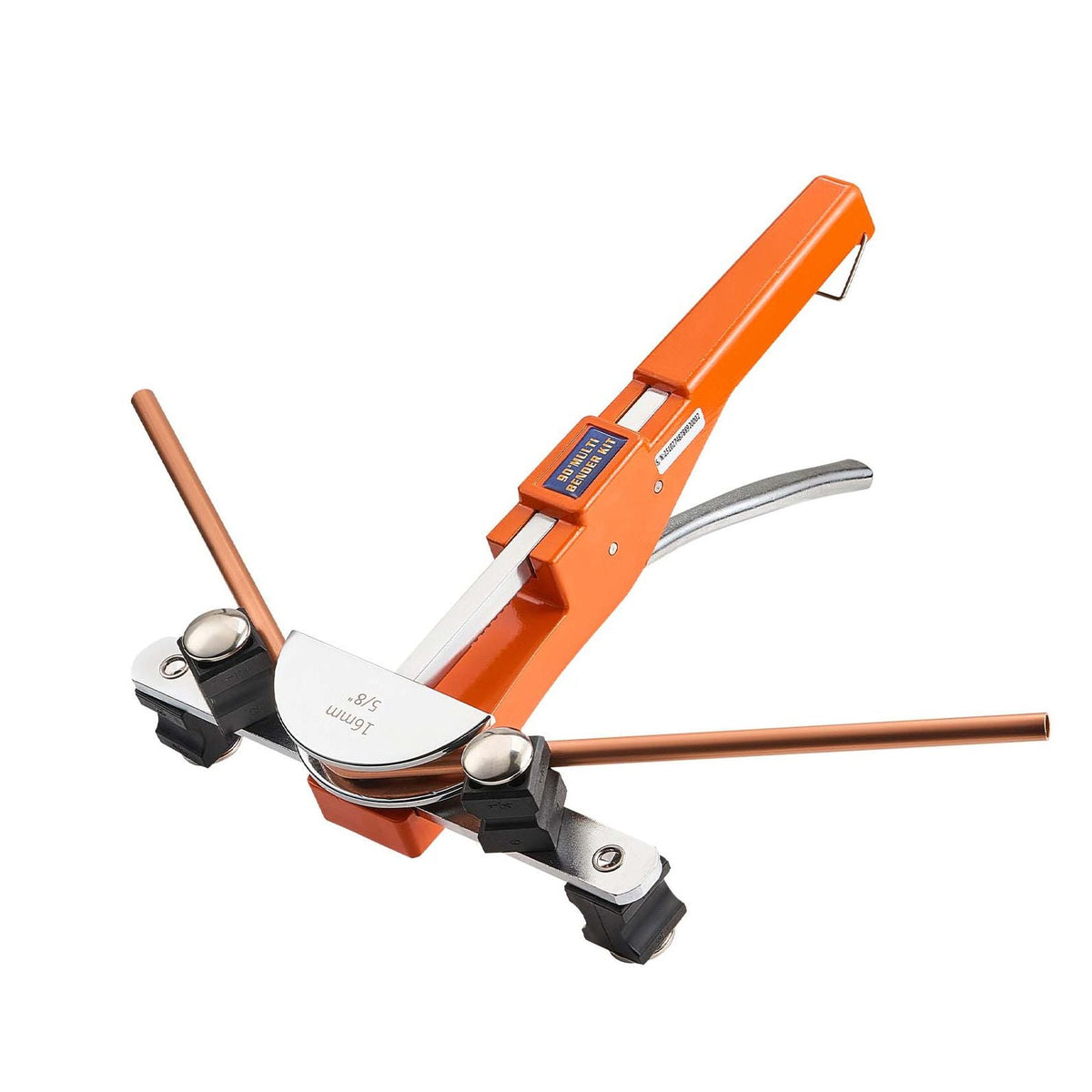Tubing Bender Kit, 1/4 to 7/8 Inch, Compact Ratcheting Tube Pipe Bender, Ratchet Hand Bending Tool, with 7 Aluminium Alloy Dies, HVAC Tools, for Copper Aluminum HVAC Refrigeration Maintenance