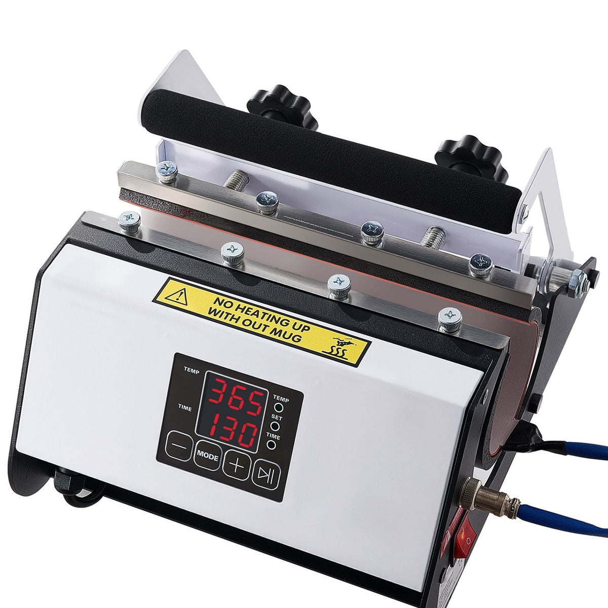 Tumbler Heat Press Machine, 11-30 oz Mug Press, Fast and Even Heating, with Tape and Gloves, Easy Temp and Time Setting, Heat Transfer for Sublimation Tumblers, Cups, Mugs, Black and White