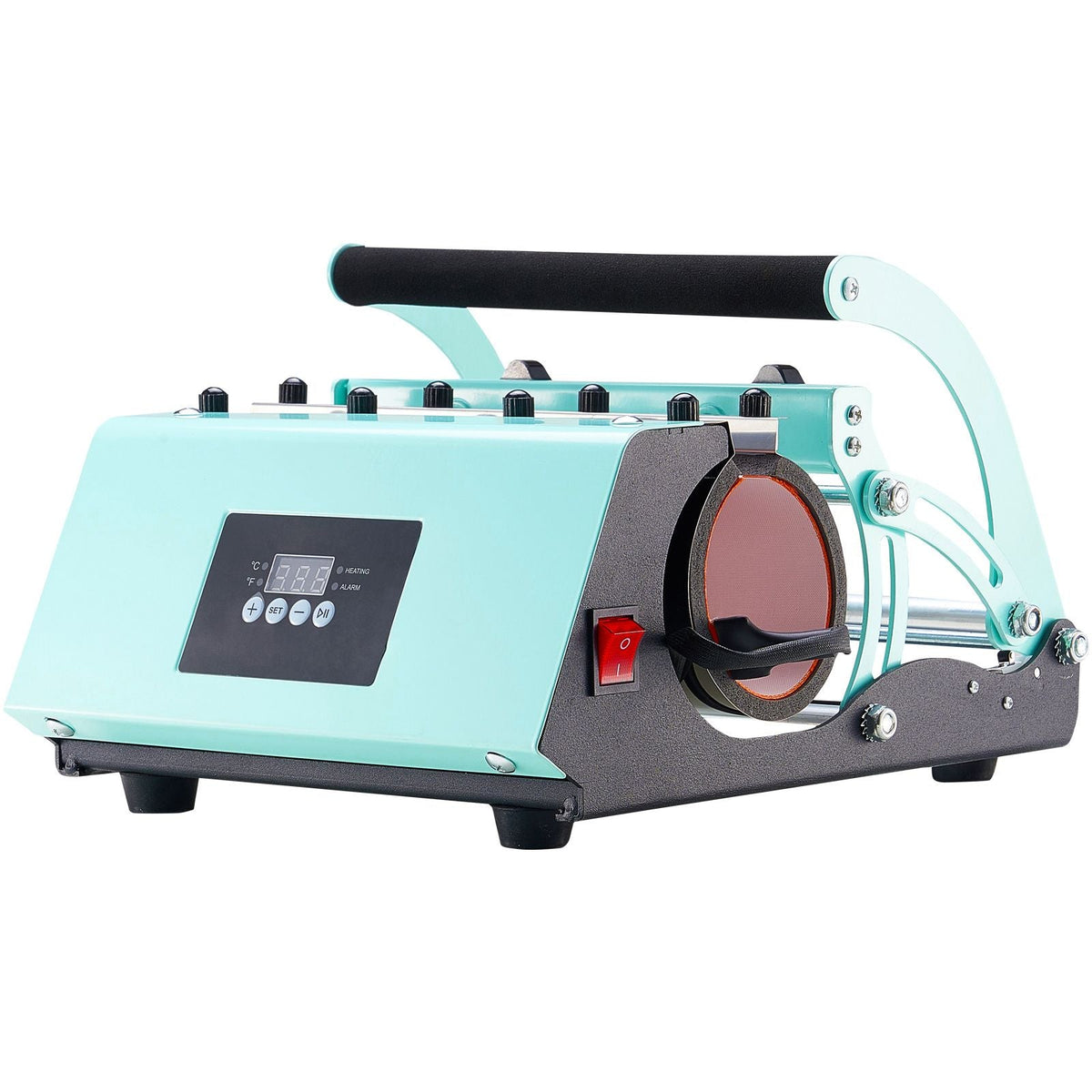Tumbler Heat Press Machine, 11-30oz Mug Press, Heat Up Fast and Even, Tumbler Press with Sublimation Paper, Tape and Gloves, Temp and Time Setting, for Sublimation Tumblers, Cups, Mugs, Green