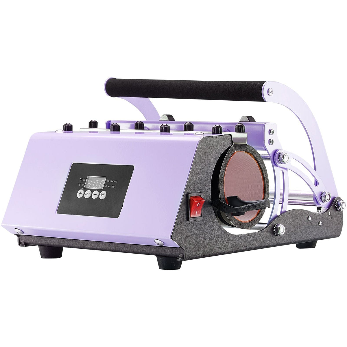 Tumbler Heat Press Machine, 11-30oz Mug Press, Heat Up Fast and Even, Tumbler Press with Sublimation Paper, Tape and Gloves, Temp and Time Setting, for Sublimation Tumblers, Cups, Mugs, Purple