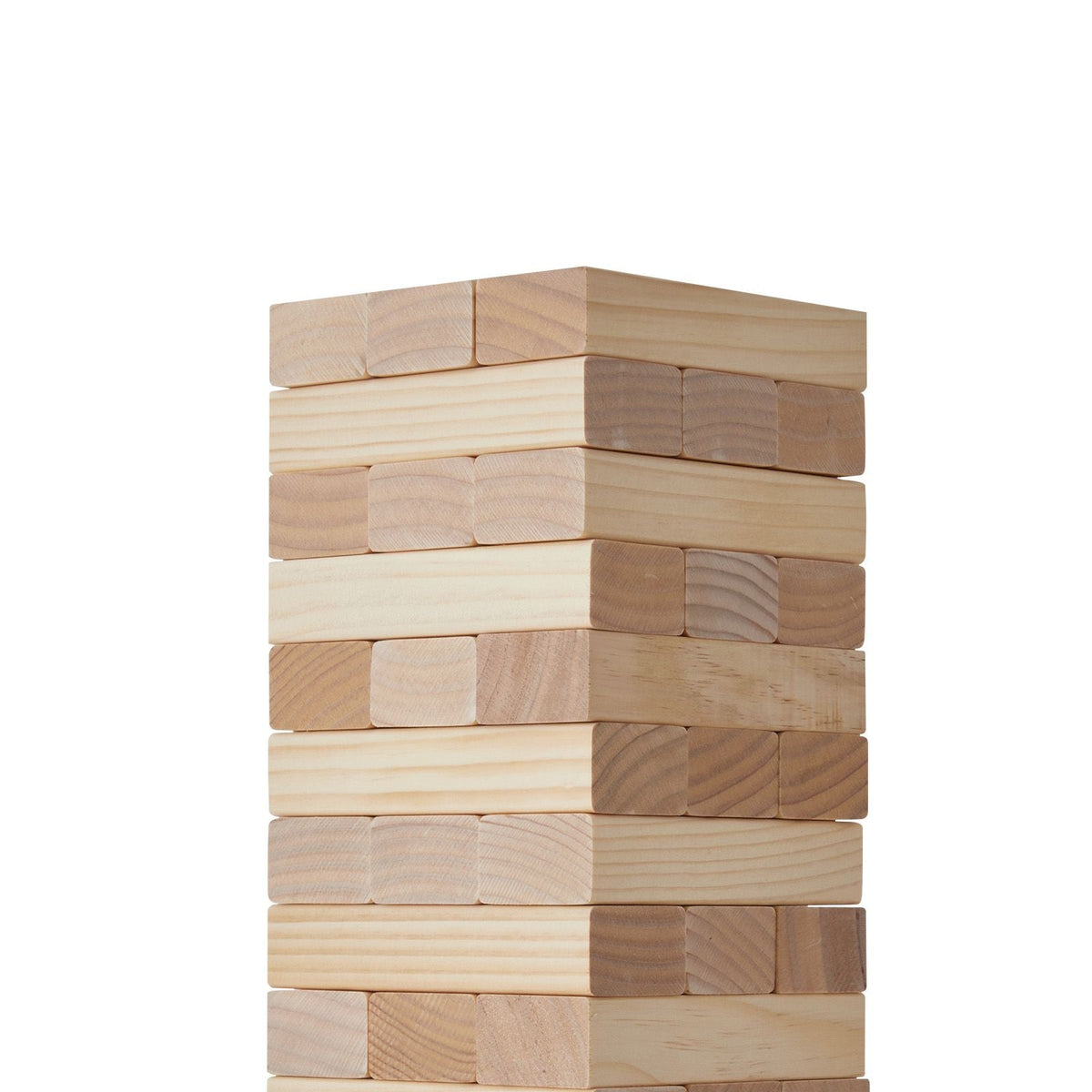 Tumbling Timber Toy, 54 Blocks Medium Tumble Tower Blocks Game, Pine Wood Tumbling Tower Game with Carry Bag and Scoreboard, Wooden Stacking Game, Tumble Tower Family Games for Indoor/Outdoor