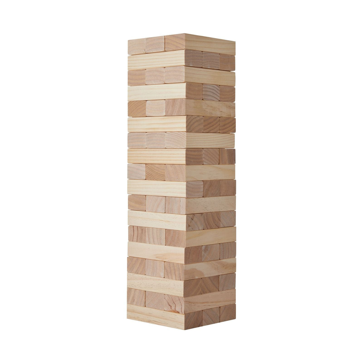 Tumbling Timber Toy, 54 Blocks Medium Tumble Tower Blocks Game, Pine Wood Tumbling Tower Game with Carry Bag and Scoreboard, Wooden Stacking Game, Tumble Tower Family Games for Indoor/Outdoor