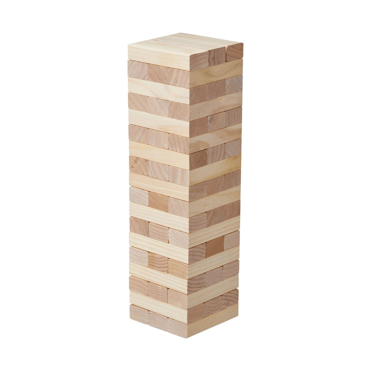Tumbling Timber Toy, 54 Blocks Medium Tumble Tower Blocks Game, Pine Wood Tumbling Tower Game with Carry Bag and Scoreboard, Wooden Stacking Game, Tumble Tower Family Games for Indoor/Outdoor