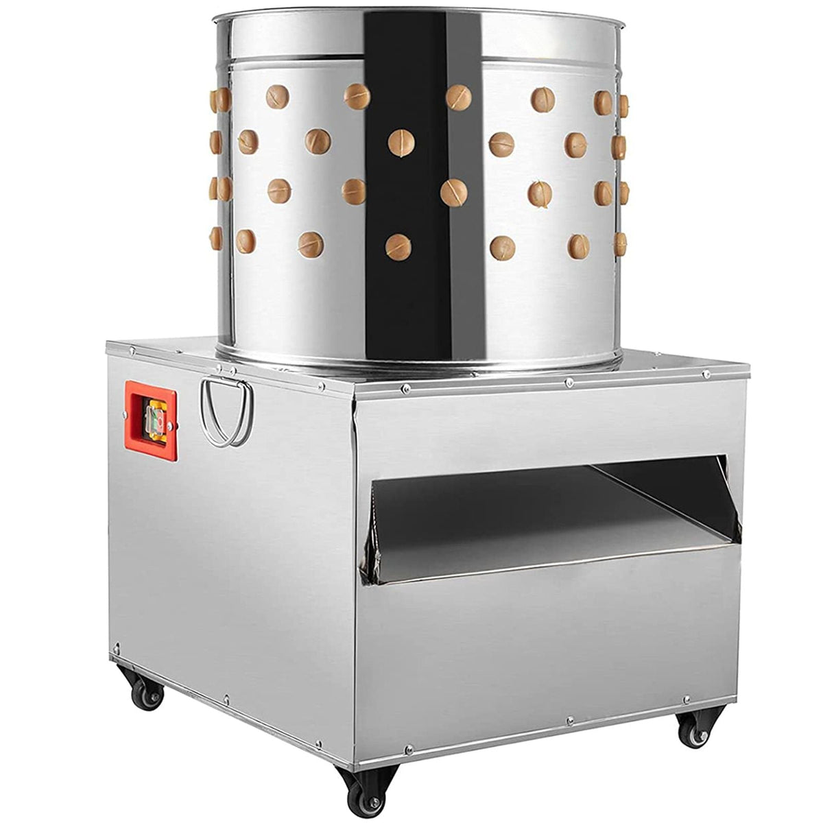 Turkey Chicken Plucker Plucking Machine Poultry De-Feather 50cm Stainless Steel